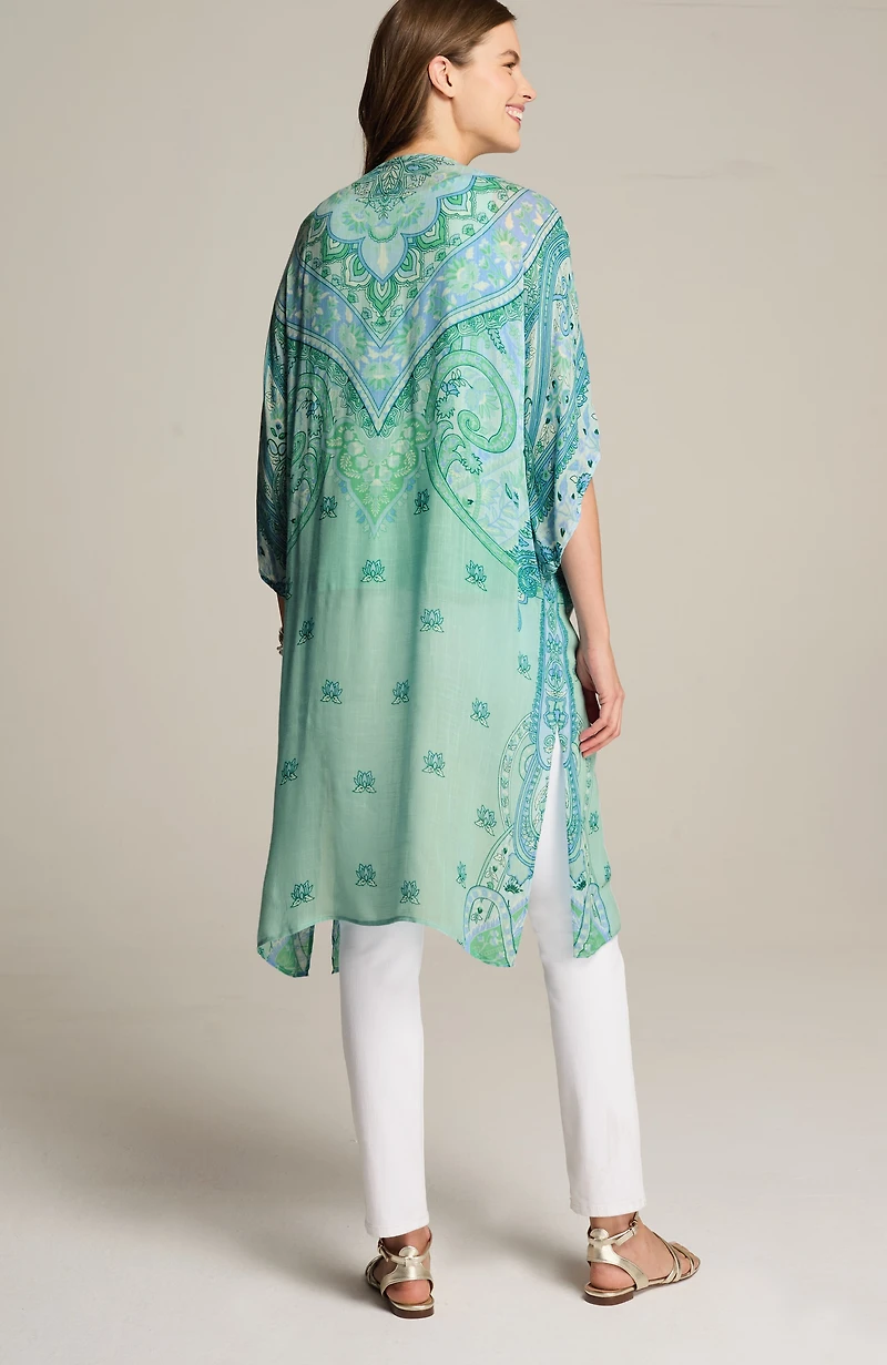 placed paisley duster