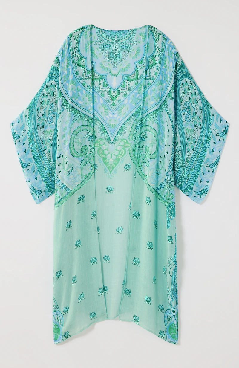 placed paisley duster
