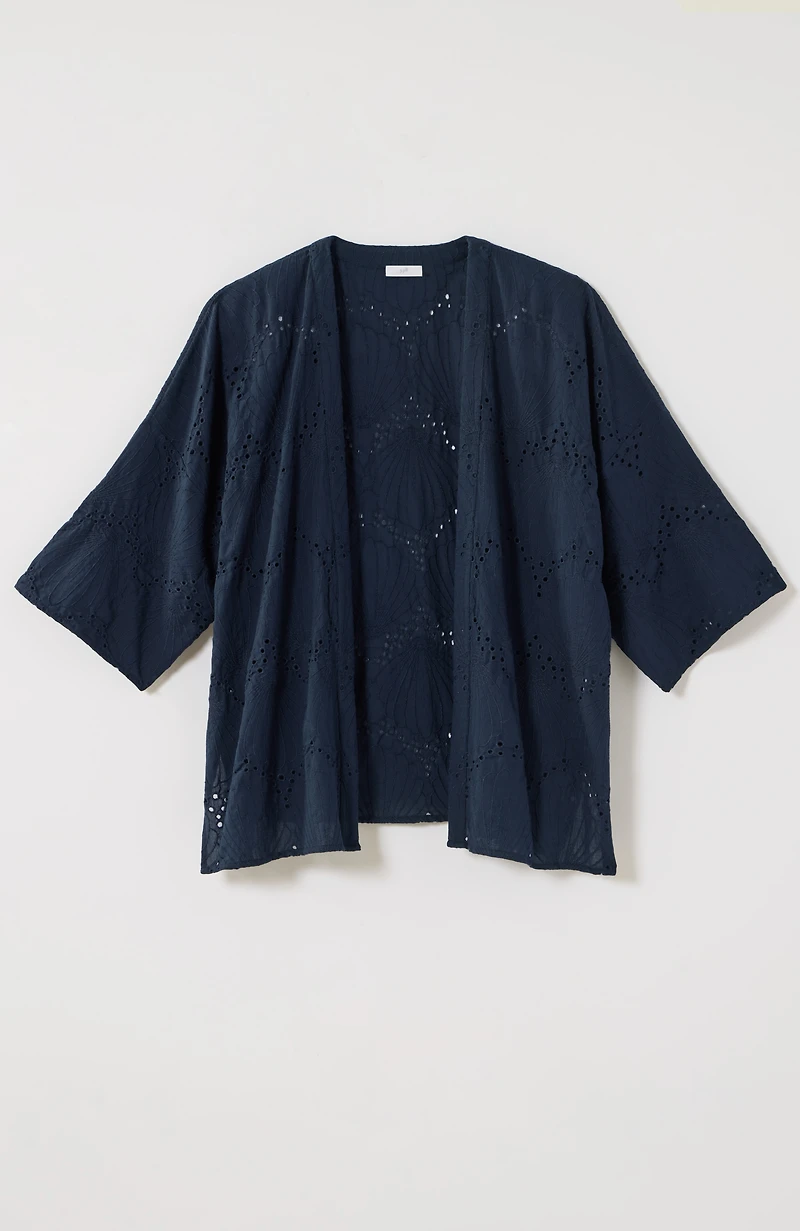 breezy eyelet jacket