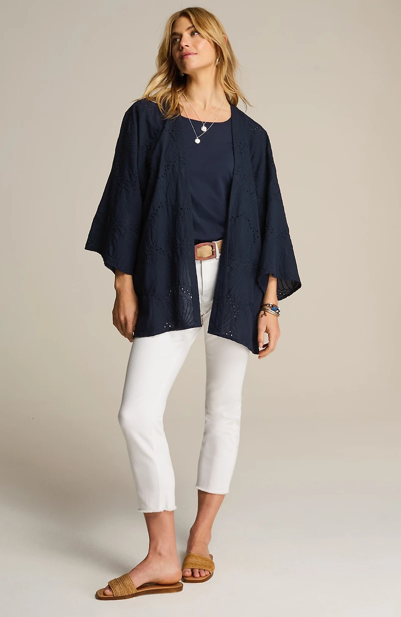 breezy eyelet jacket