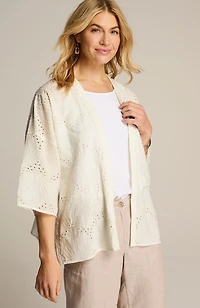 breezy eyelet jacket