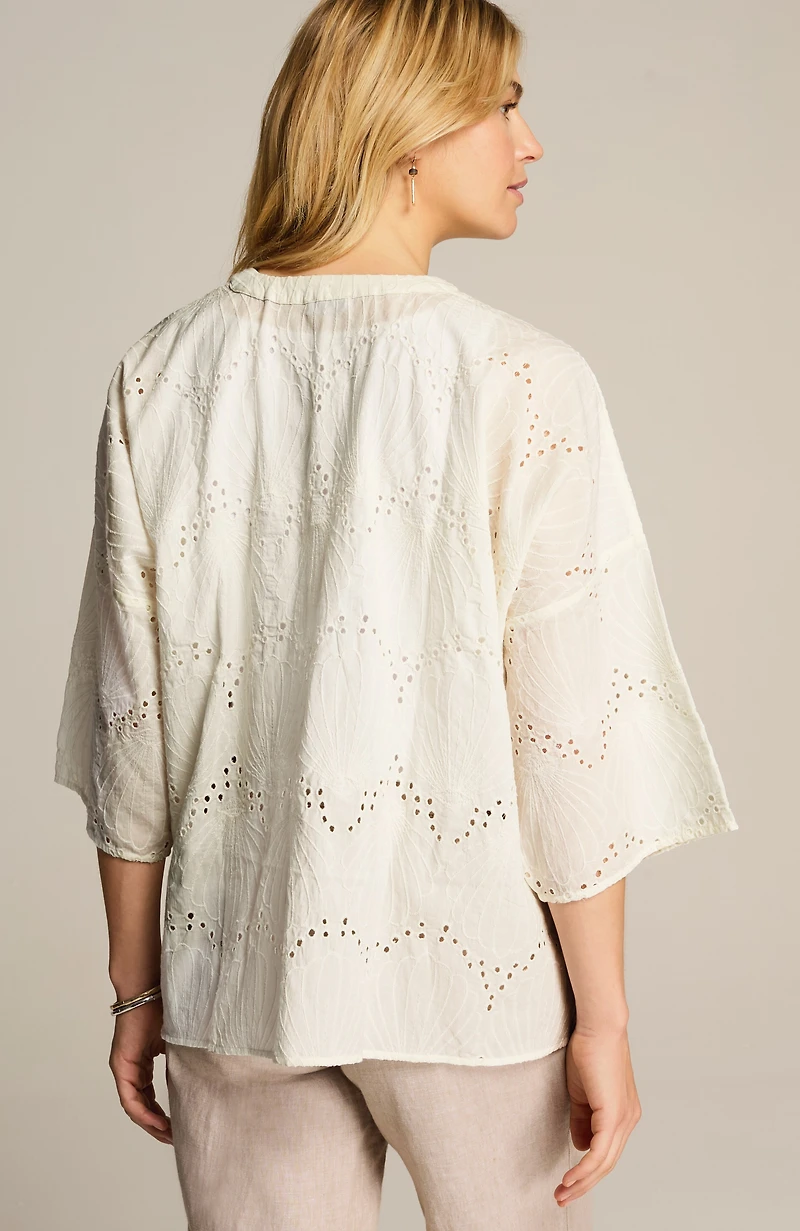 breezy eyelet jacket