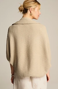 soft open-knit shrug