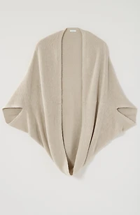soft open-knit shrug