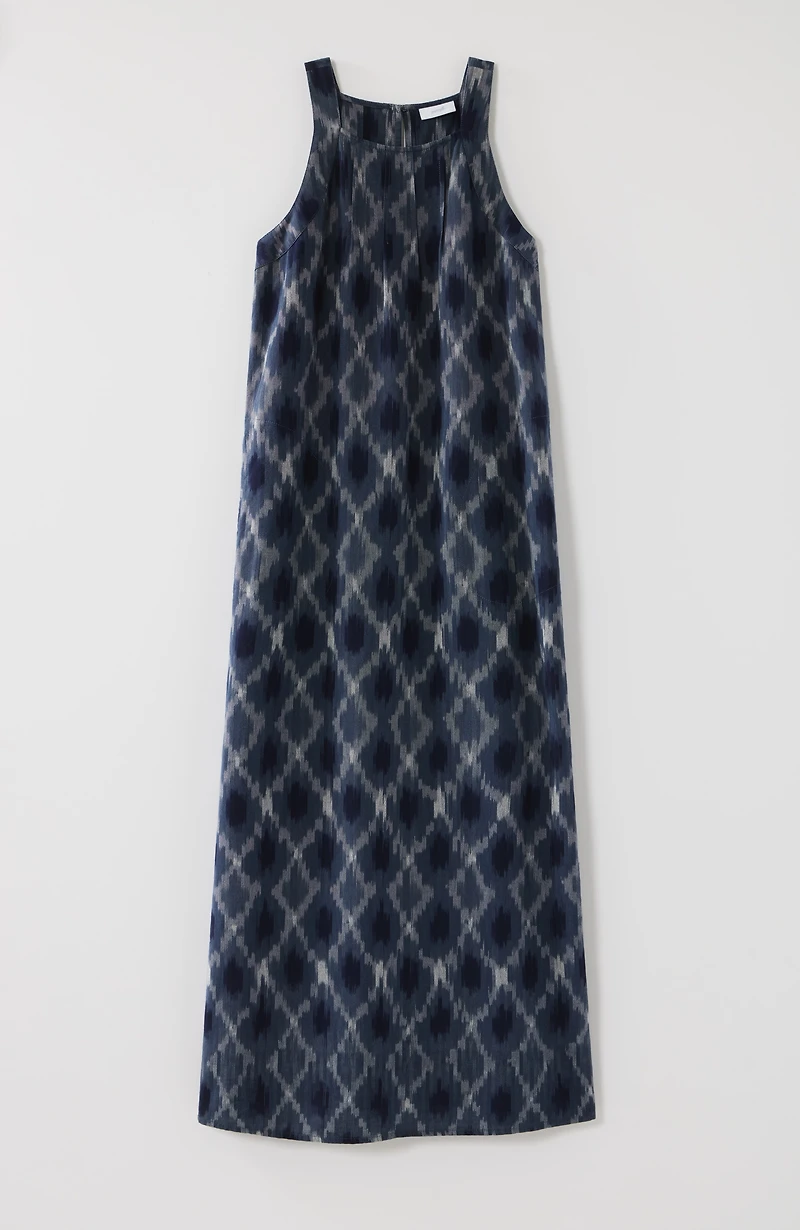 pure jill ikat a-line maxi dress