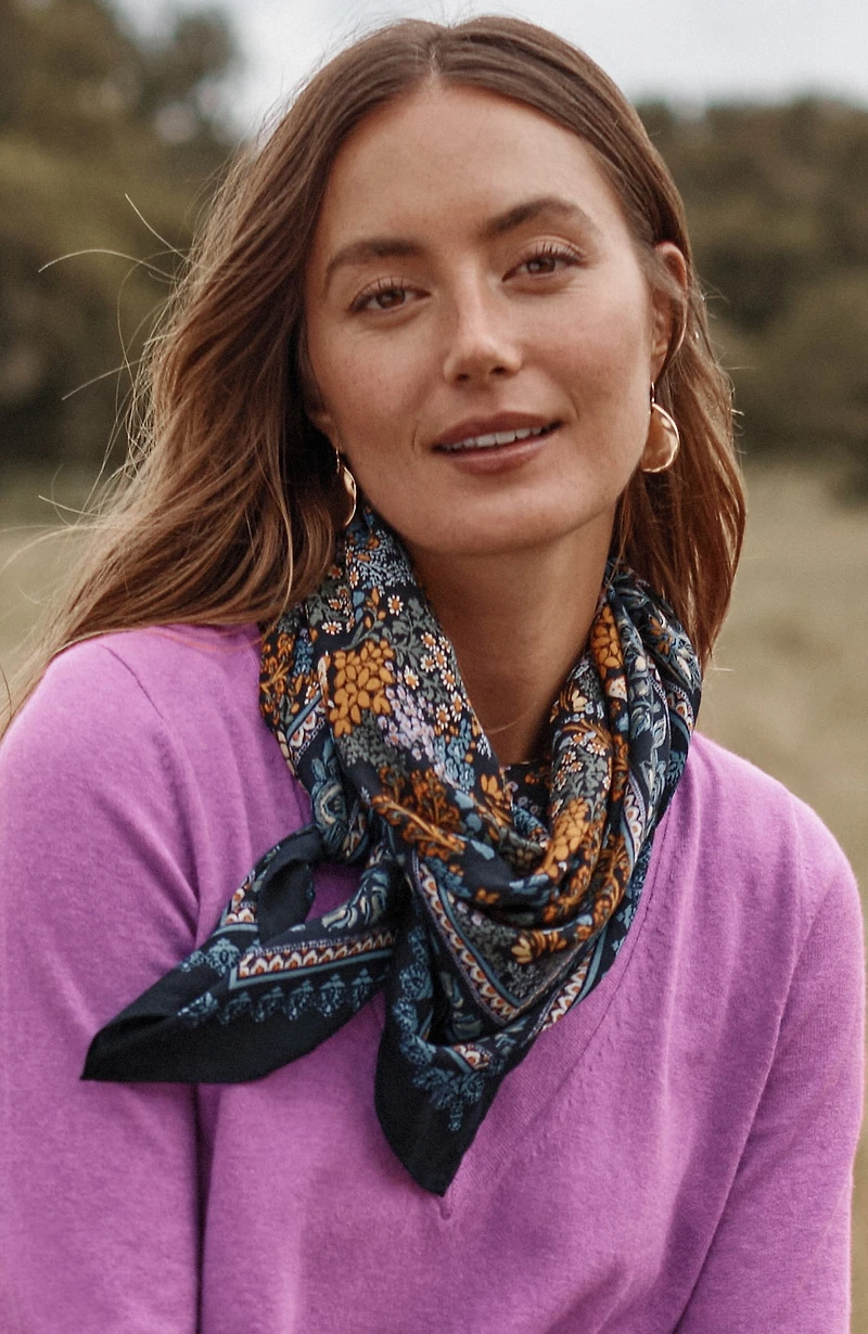 autumn square scarf