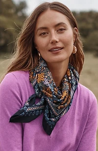 autumn square scarf