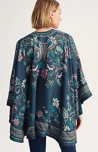convertible curved-hem ruana