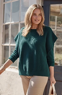 versatile tweed poncho