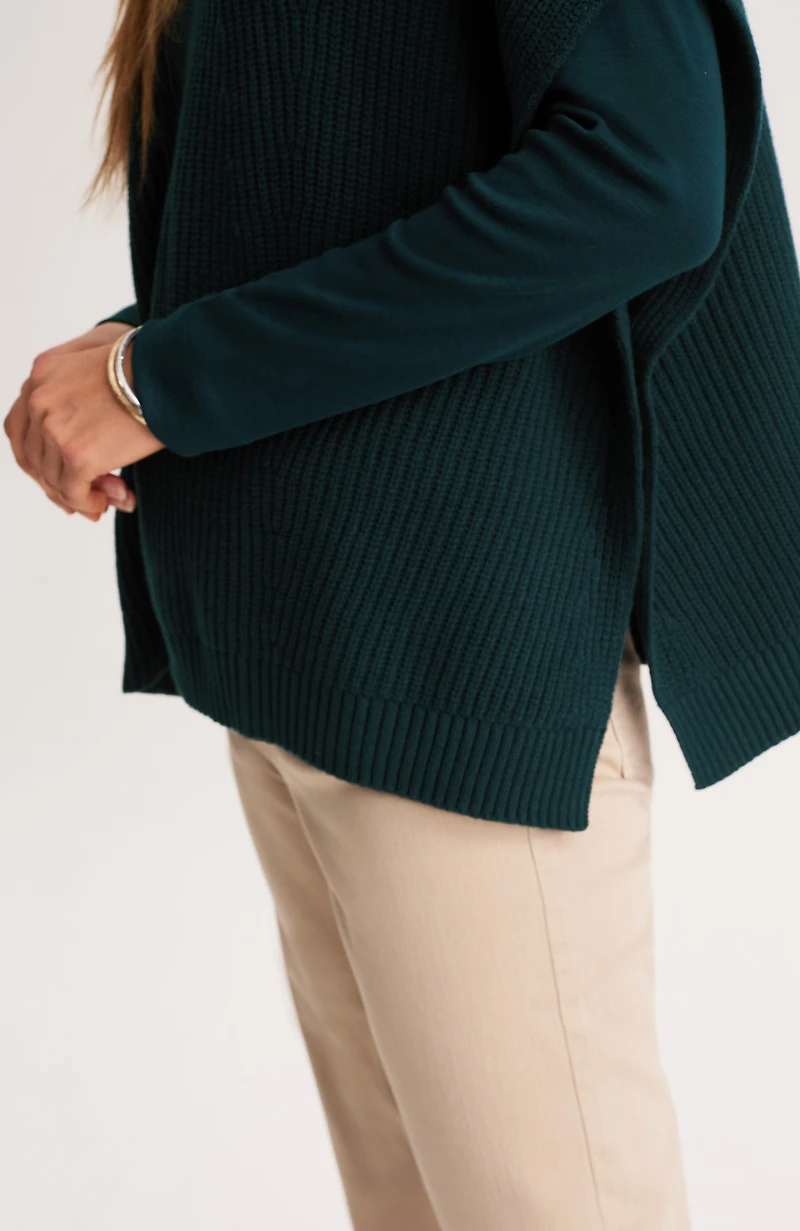 versatile tweed poncho