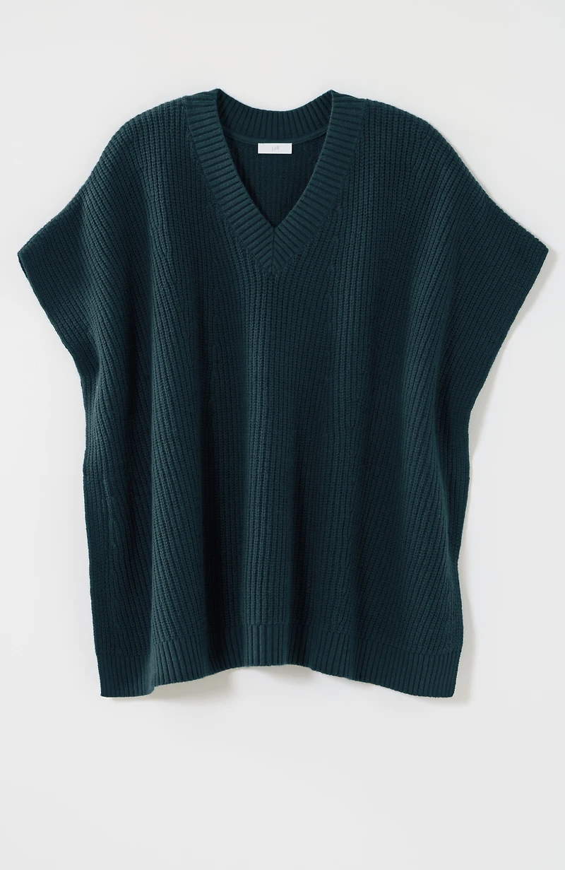 versatile tweed poncho