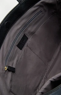 modern leather tote bag