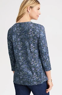 pure jill organically grown cotton slub tee