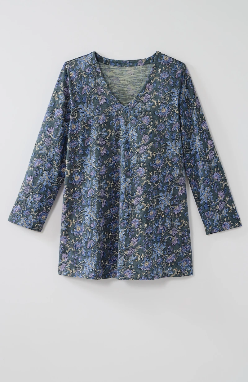 pure jill organically grown cotton slub tee
