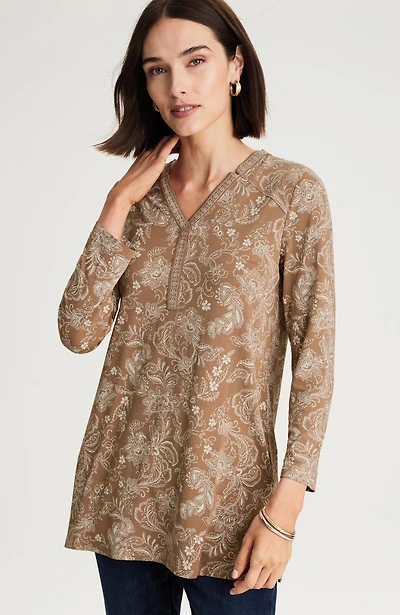 wearever notch-neck tunic