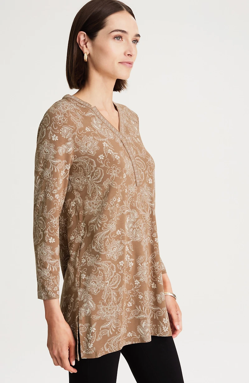 wearever notch-neck tunic