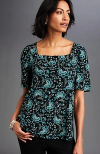 wearever button-back top