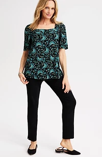 wearever button-back top