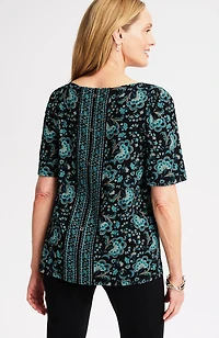wearever button-back top