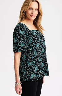 wearever button-back top