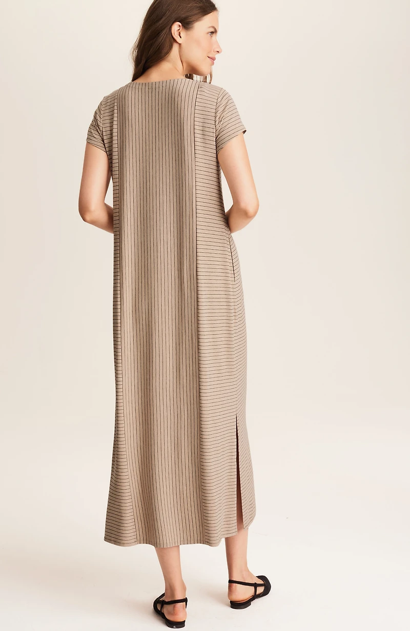 wearever mixed-stripe maxi dress