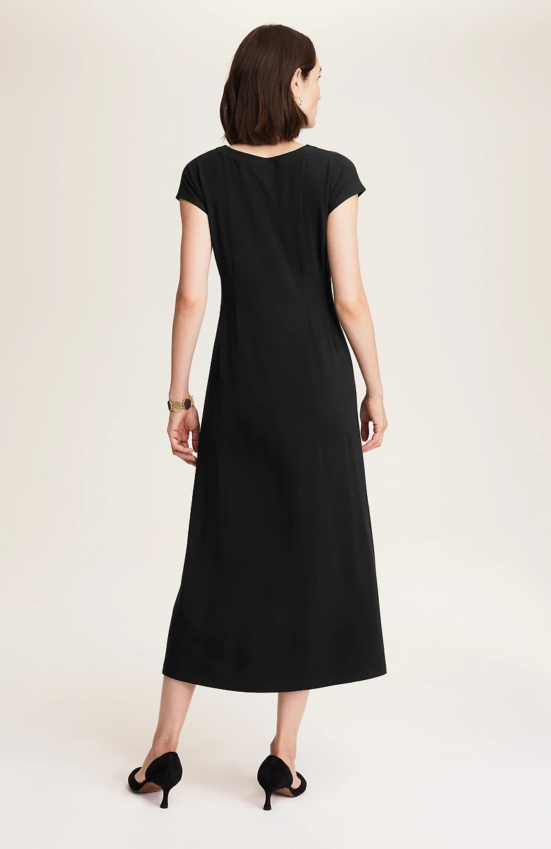 wearever pleated-waist dress