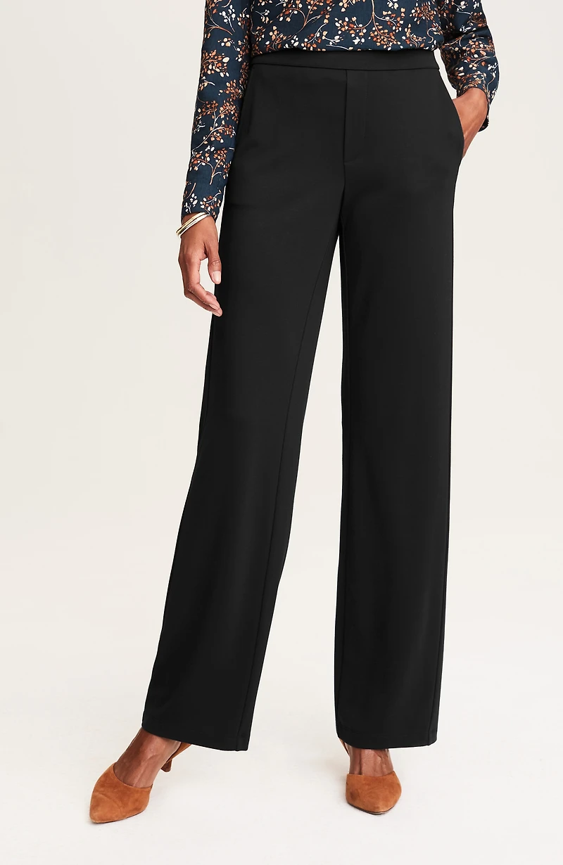 wearever double-face jersey-knit trousers