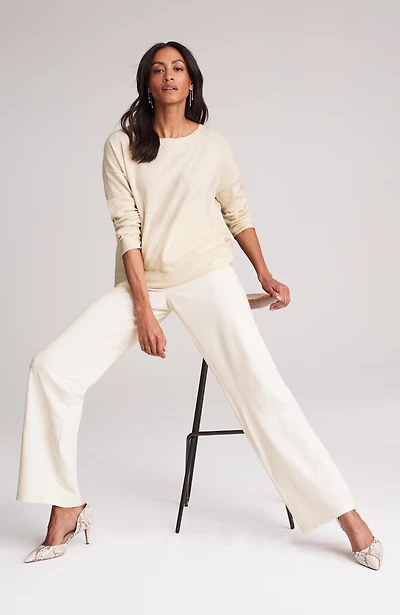 wearever double-face jersey-knit trousers