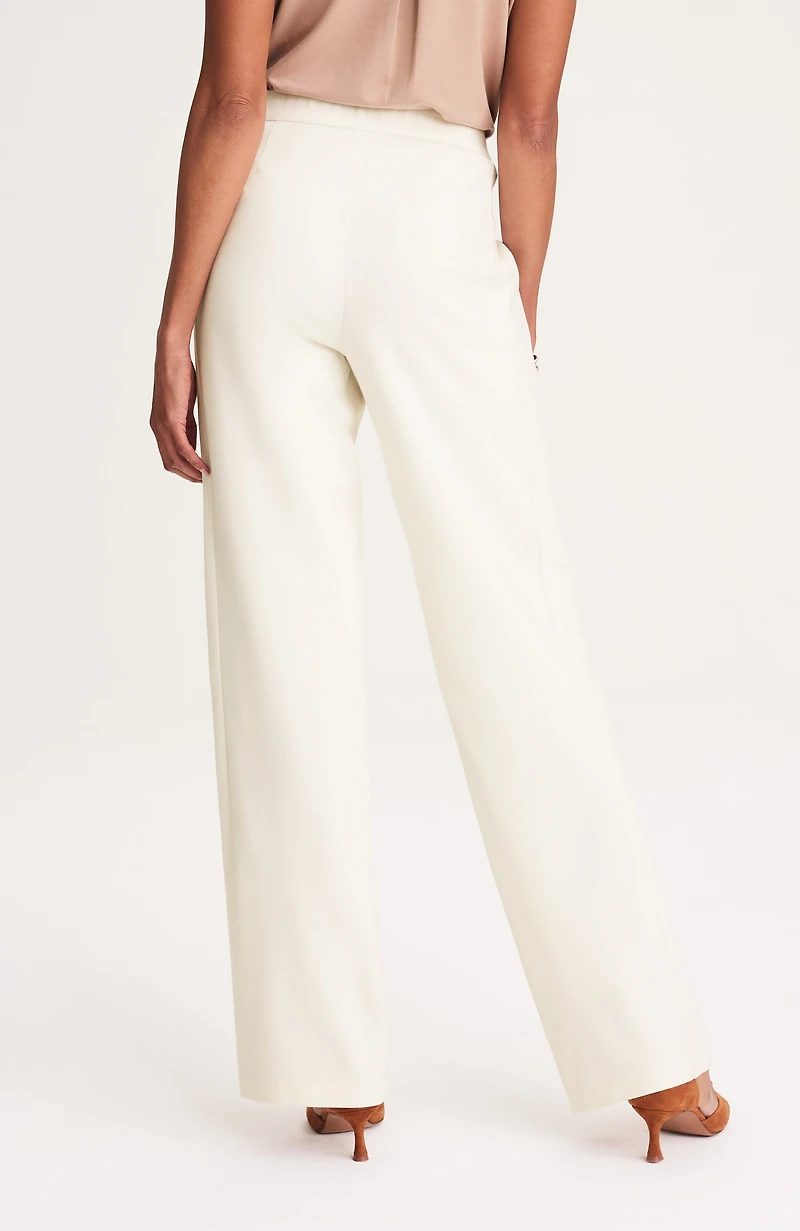 wearever double-face jersey-knit trousers