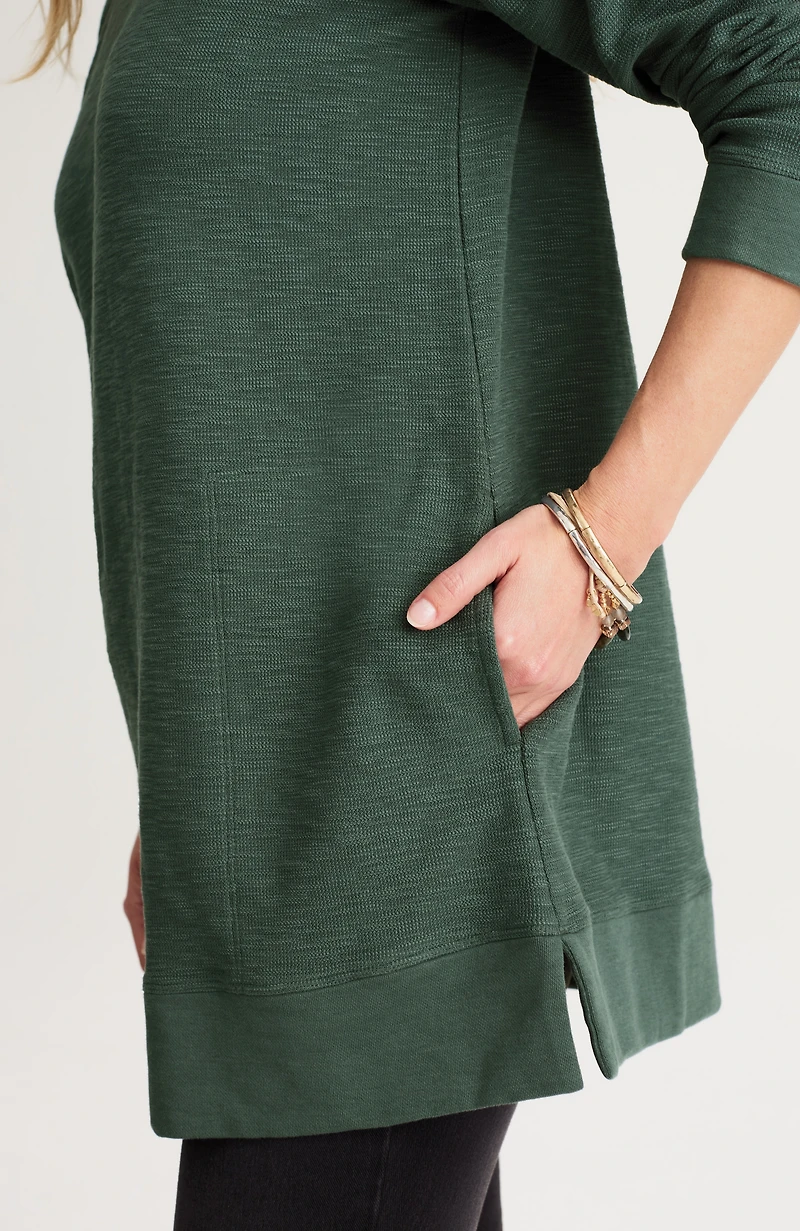 pure jill textured hoodie