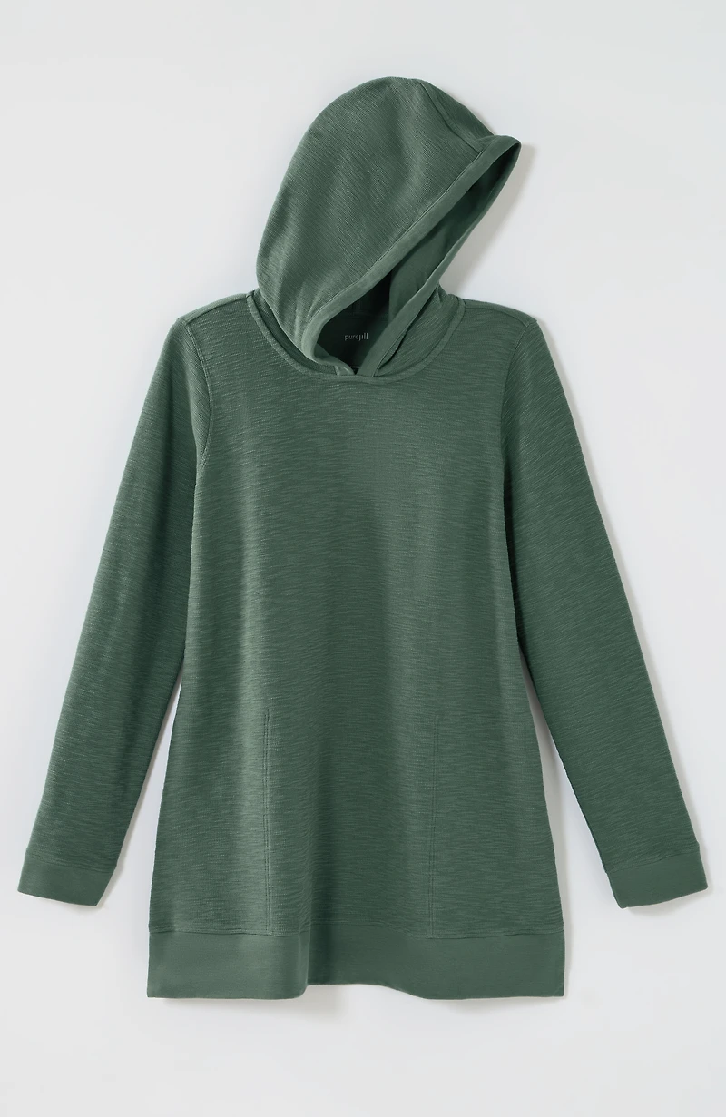 pure jill textured hoodie