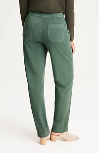 pure jill garment-dyed patch-pocket pants