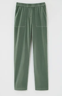 pure jill garment-dyed patch-pocket pants