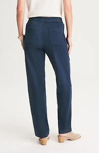 pure jill garment-dyed patch-pocket pants