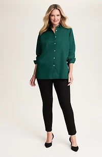 non-iron back-pleat tunic