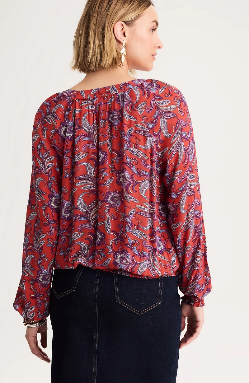 smocked blouse