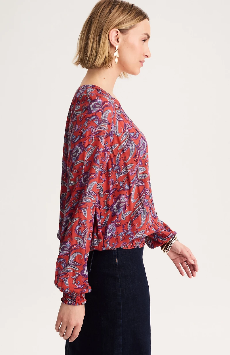 smocked blouse