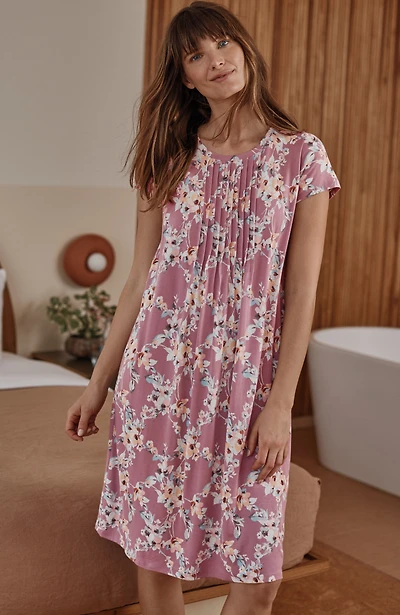 sleep ultrasoft pintucked gown