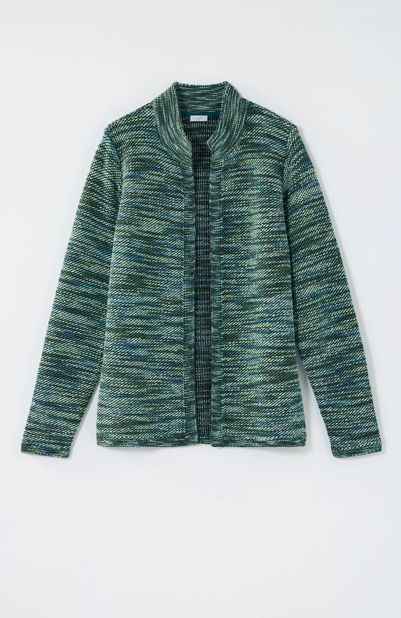 pure jill space-dyed textured cardi