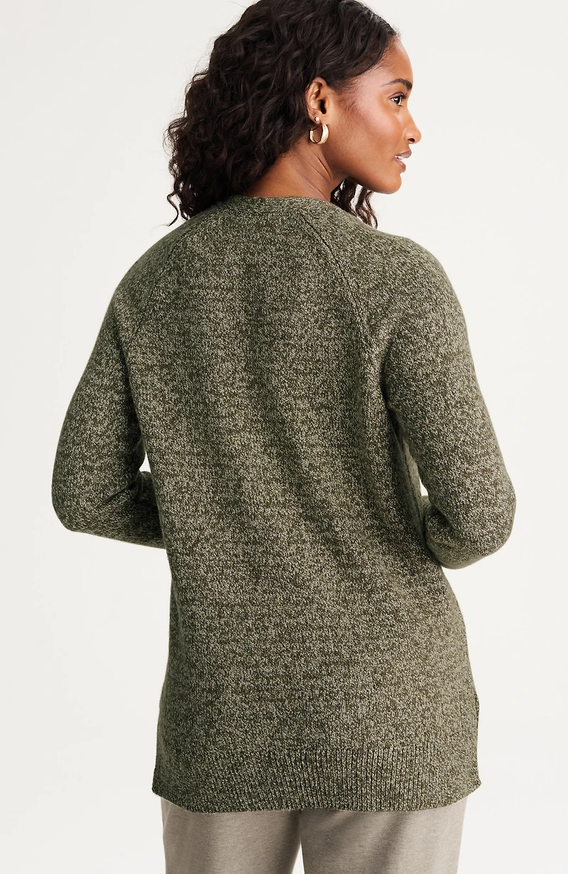 pure jill slub marled sweater