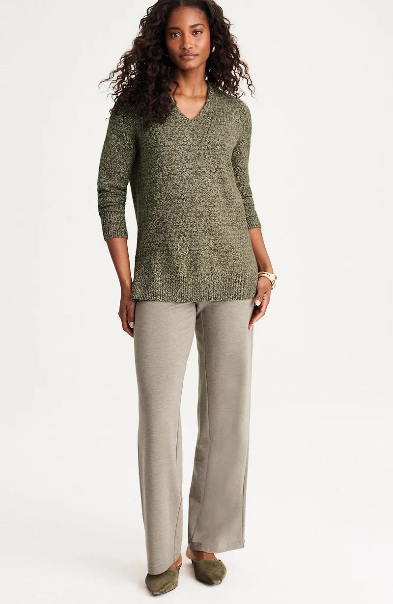 pure jill slub marled sweater