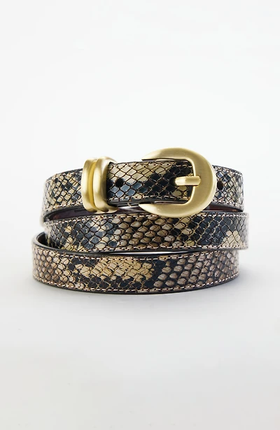 modern sculptural buckle belt