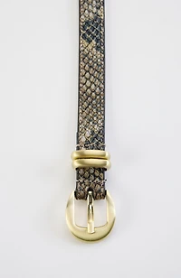 modern sculptural buckle belt