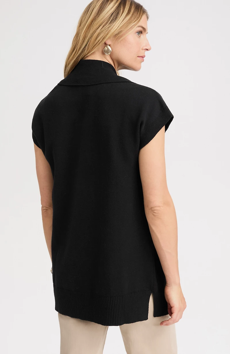 collared gilet