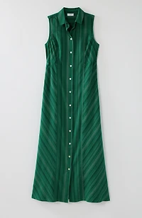 sleeveless dobby dress