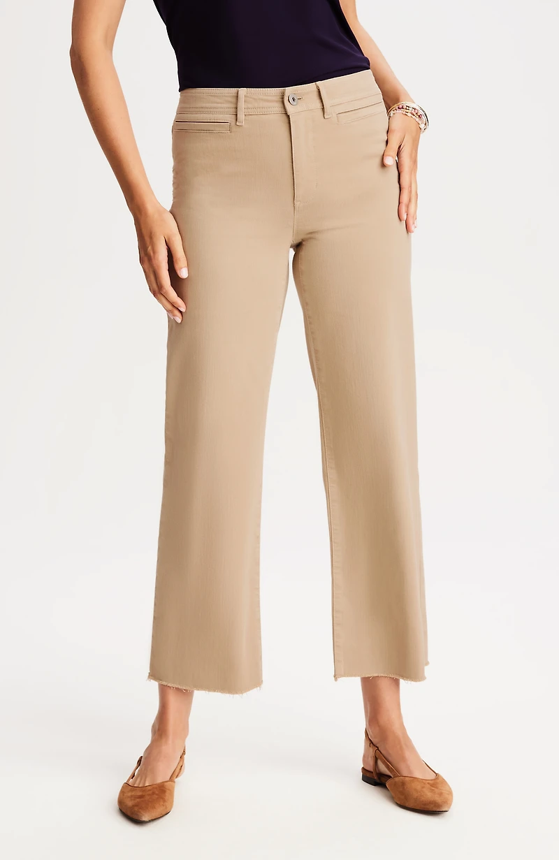 high-rise wide-leg ankle jeans