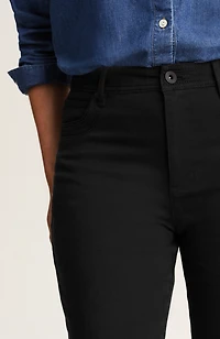 curvy-fit curved-pocket flare jeans