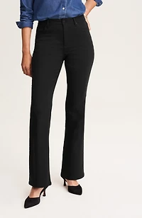 curvy-fit curved-pocket flare jeans
