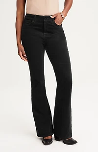high-rise corduroy flared jeans