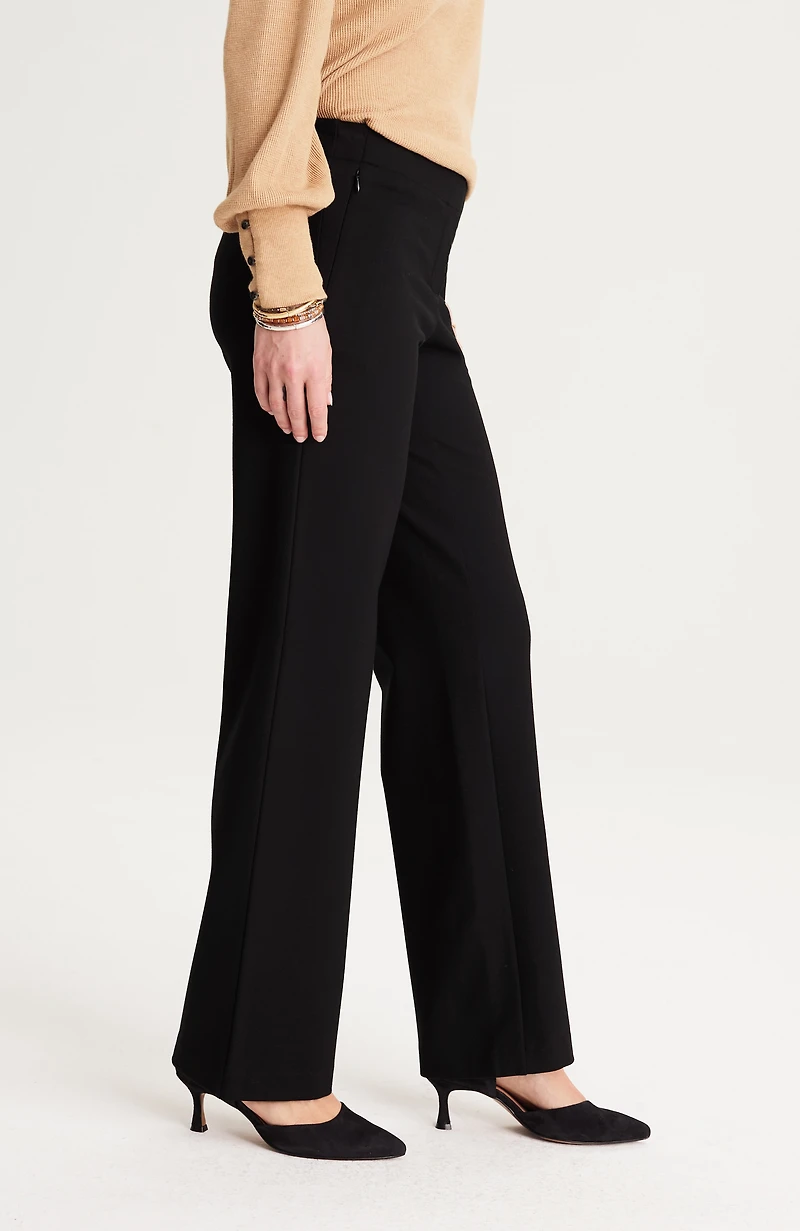 ponte straight-leg pants